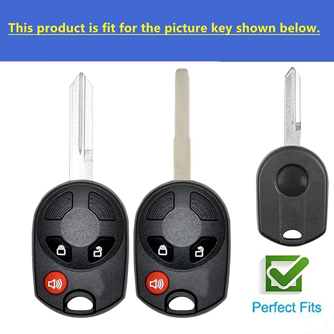 Keyless Entry Systems for Ford Key Fob Cover Fit for Ford Transit Mustang - Image 3