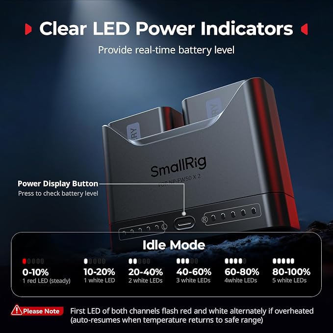 SMALLRIG NP-FW50 Camera Battery Set - Image 6