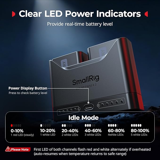 SMALLRIG NP-FW50 Battery Charger - Image 5