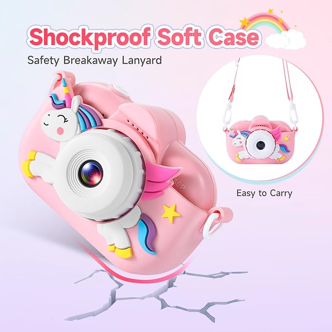 Kids Camera for Toddler Girls Boys Aged 3-9, YEEHAO 32MP Kids Toys Digital - Image 7