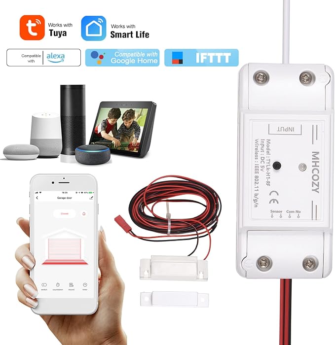 Tuya WiFi+BT Smart Garage Door Opener Controller Kit Intelligent Garage - Image 2