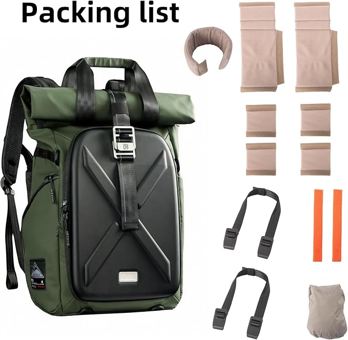 Besnfoto Hardshell Camera Backpack, DSLR SLR Mirrorless Camera Bag Waterproof - Image 9