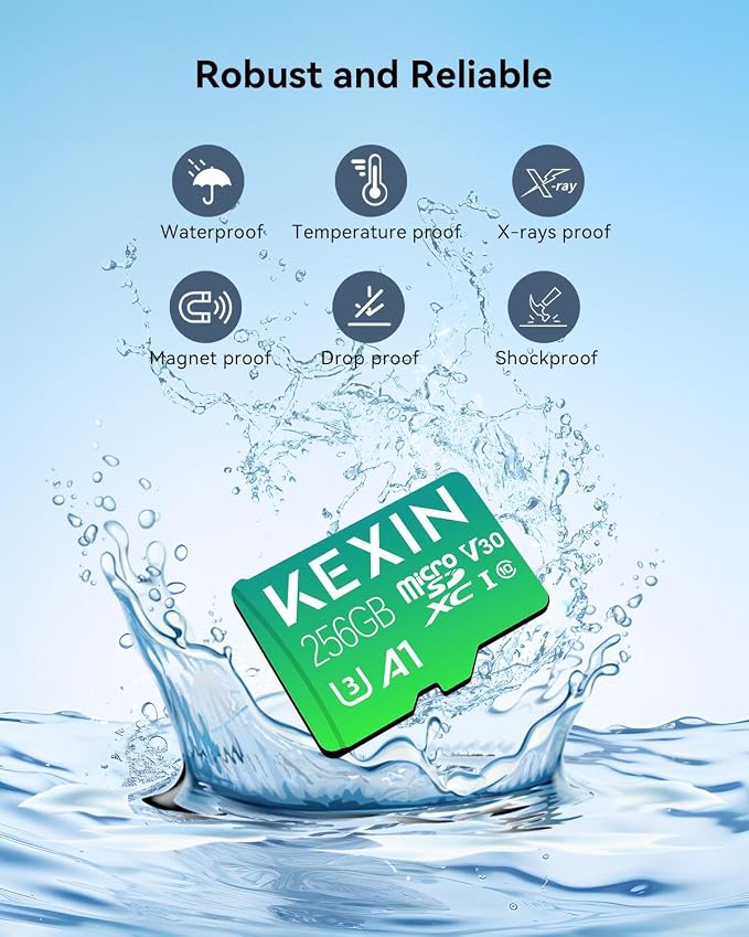 KEXIN 256GB Micro SD Card with Adapter - Image 7