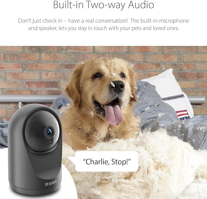 D-Link Pro Series Compact Full HD Pan & Tilt Wi-Fi Camera w/ 360 Degree View - Image 3