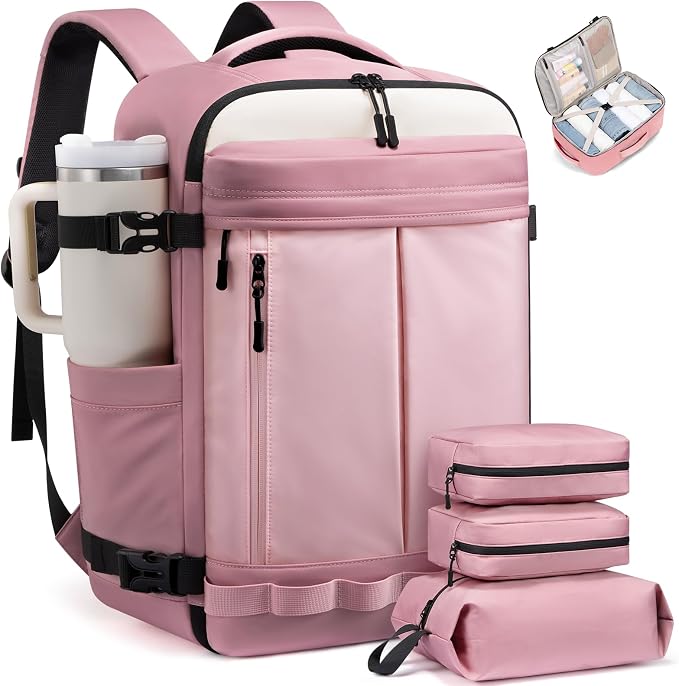 LOVEVOOK 40L Travel Backpack for Women, Airline Approved Carry On Luggage by LOVEVOOK
