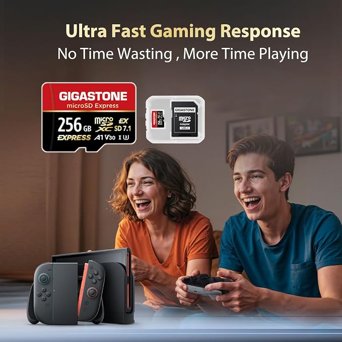 【Designed for Switch 2】GIGASTONE 256GB microSD Express R/W 880/650MB/s SDXC - Image 3
