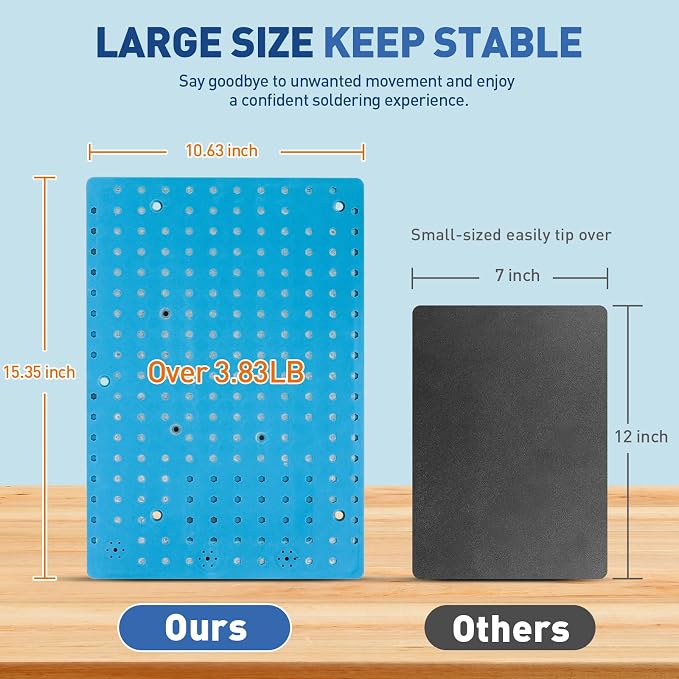 Silicone Mat Helping Hands Soldering Station, 30X/10X Magnifying Glass - Image 6