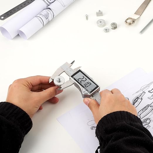 Adoric Digital Caliper, Caliper Measuring Tool Stainless Steel Vernier Caliper - Image 8