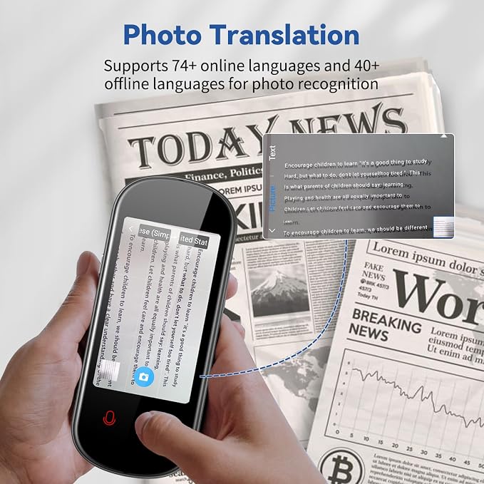 Language Translator Device, 150 Language Real-Time Voice Translator Upgraded - Image 4