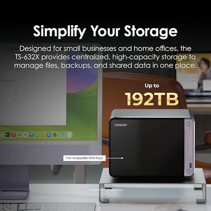 QNAP TS-632X-4G-US 6 Bay 10GbE Desktop NAS - Image 3
