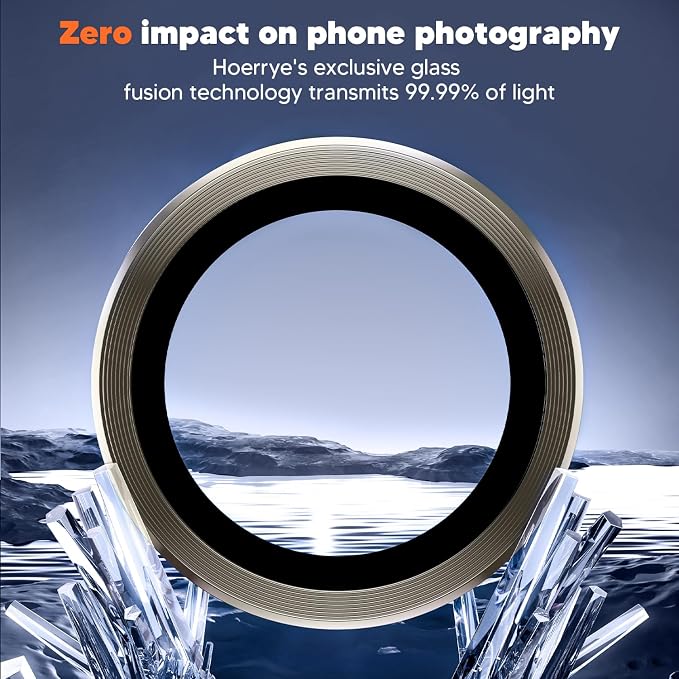Hoerrye for Samsung Galaxy S24 Ultra Camera Lens Protector, Case-Friendly - Image 3