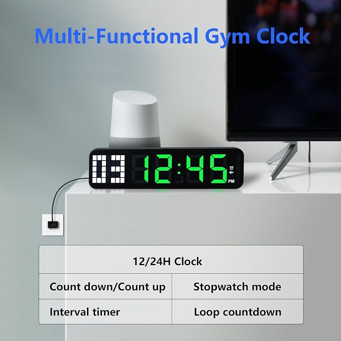 Gym Timer 15'' Large Wall Clocks - Image 5
