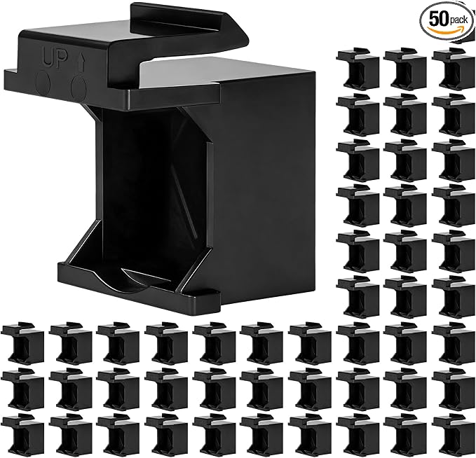 50-Pack Blank Keystone Jack Insert by Togconn
