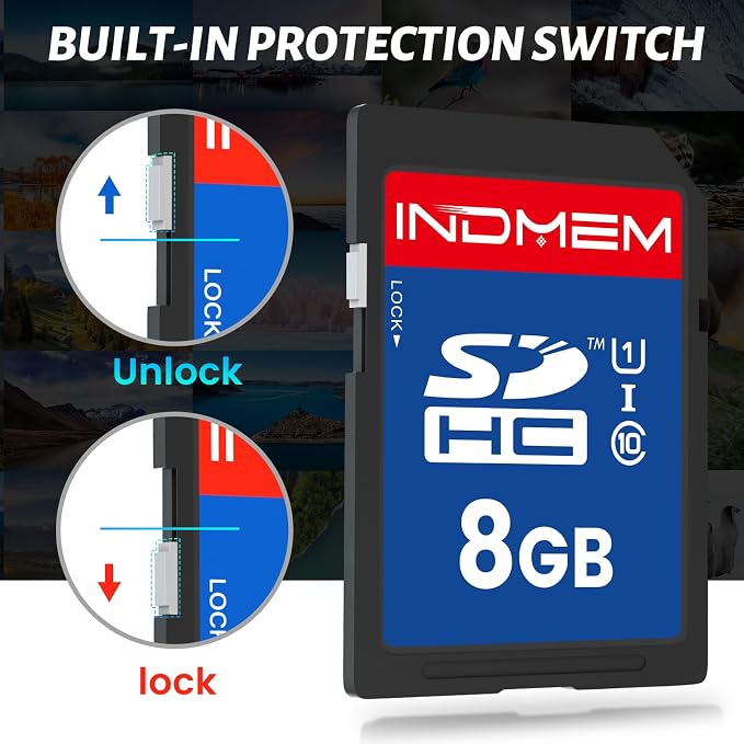 SD Card 8GB, 8 Packs Class 10 8GB Flash Memory Card MLC Standard Secure Digital - Image 2