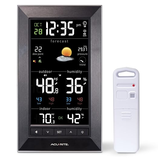 AcuRite Digital Vertical Weather Forecaster, Reverse Color by AcuRite