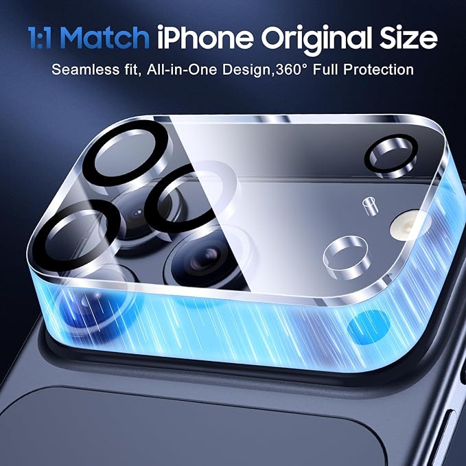 UniqueMe Compatible for 3 Pack iPhone 17 Pro Max Camera Lens Protector - Image 6