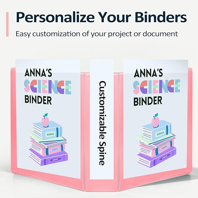 Sooez BinderX Extra Durable 2 Inch 3-Ring Binder, Holds 520 Sheets of 8.5x11 - Image 5
