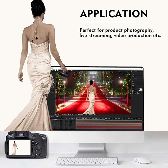 Ivory Photography Backdrop for Photoshoot, Photo Backdrop Curtain, Perfect - Image 3