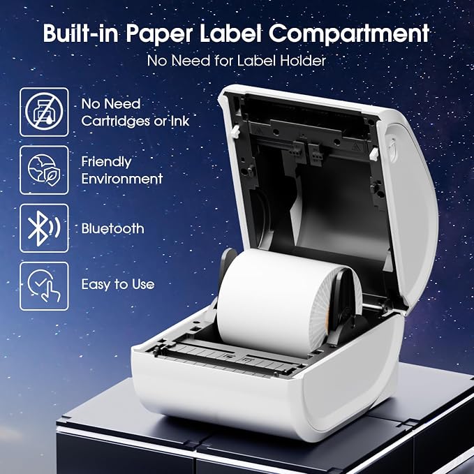 Bluetooth Shipping Label Printer 4x6 - Image 4
