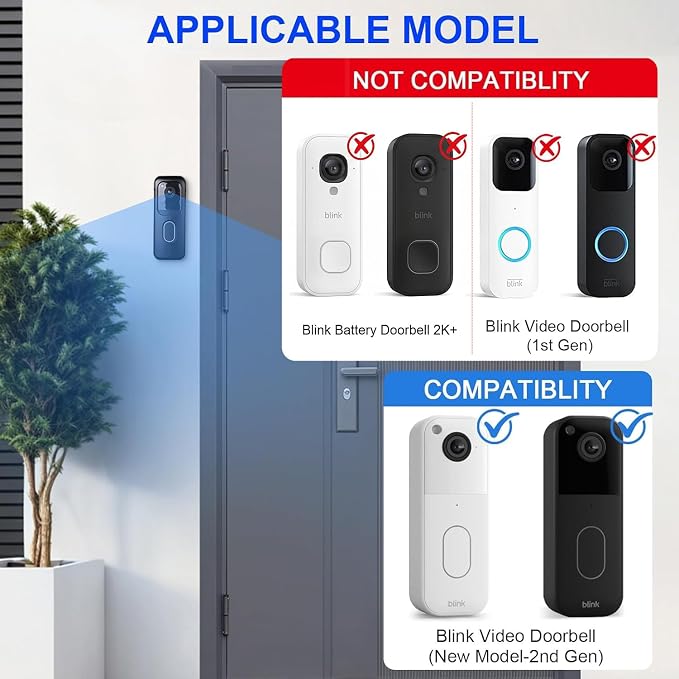 No Drill Doorbell Mount for All-new Blink Video Doorbell Only, Not Block - Image 2