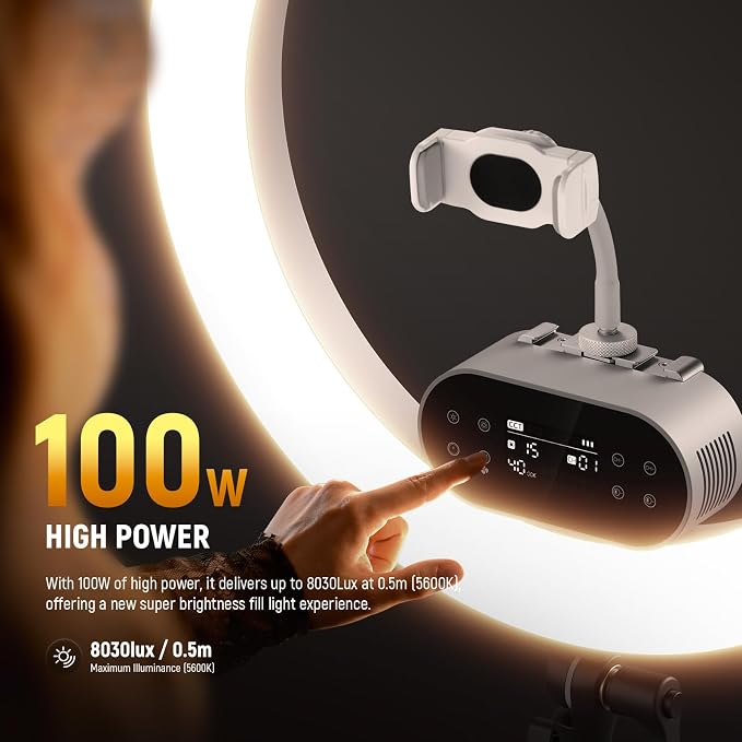 NEEWER 19" 100W High Power LED Ring Light - Image 2