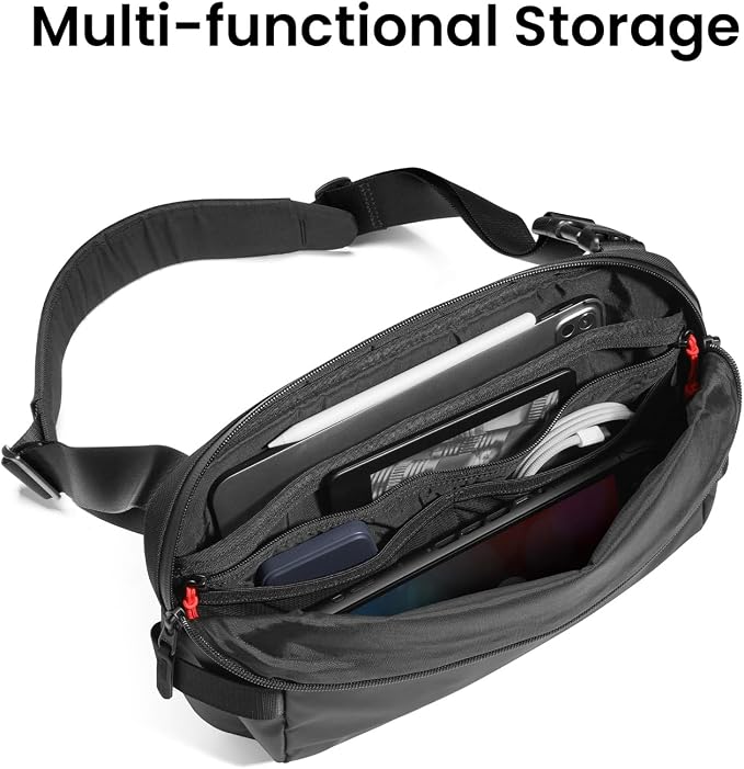 tomtoc Compact EDC Sling Bag 3L-10L, Minimalist Crossbody Bag Chest Shoulder - Image 4