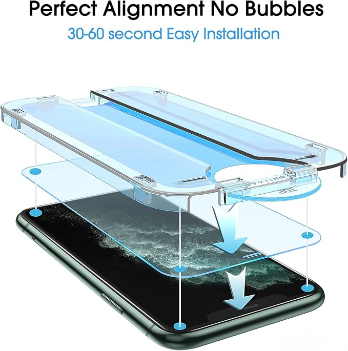 amFilm 2 Pack OneTouch Glass Screen Protector - Image 3