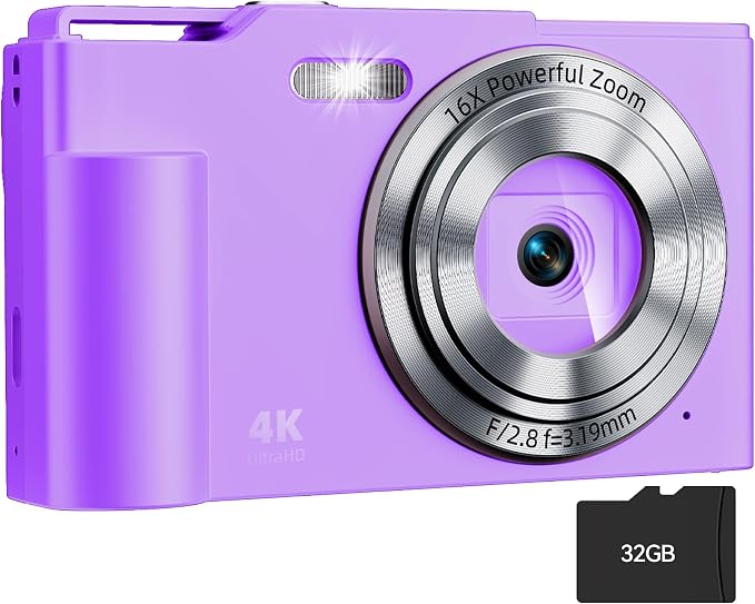 Digital Camera, FHD 4K Digital Point and Shoot Camera by Unknown