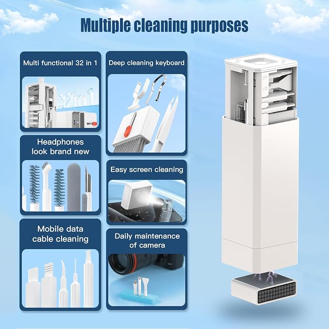 Keyboard Cleaning Kit Laptop Cleaner, 32-in-1 Computer Screen Cleaning Brush - Image 3