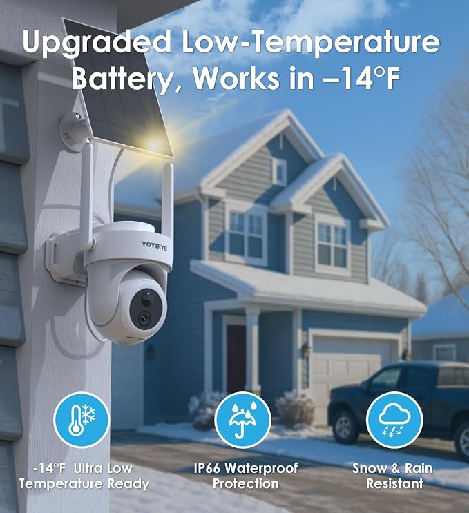 4K Security Cameras Wireless Outdoor, No Subscription, Works in -14°F Cold - Image 4