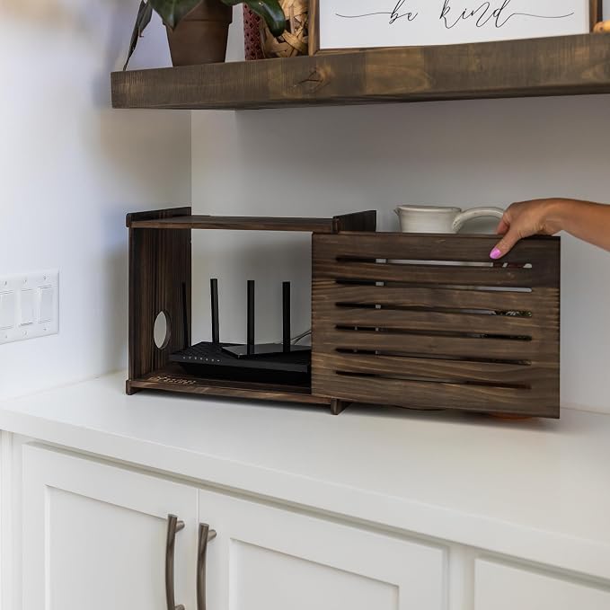 Wooden WiFi Router Storage Box - Image 7