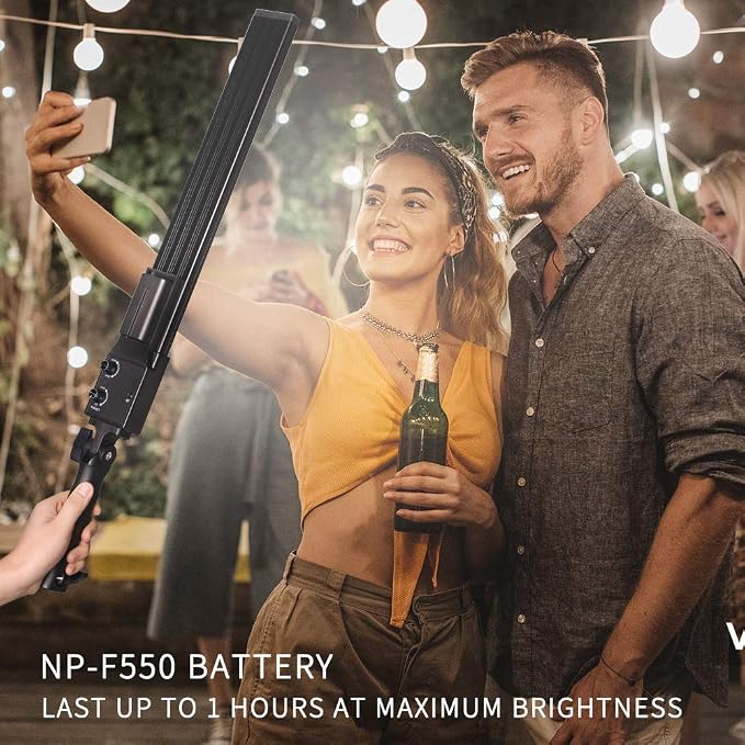 LED Video Light Battery Powered Photography Light Portable Handheld Wand - Image 4