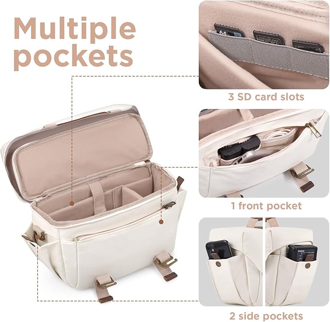 SMRITI Canvas Camera Bag Small- DSLR/SLR Waterproof Camera Bag - Image 5