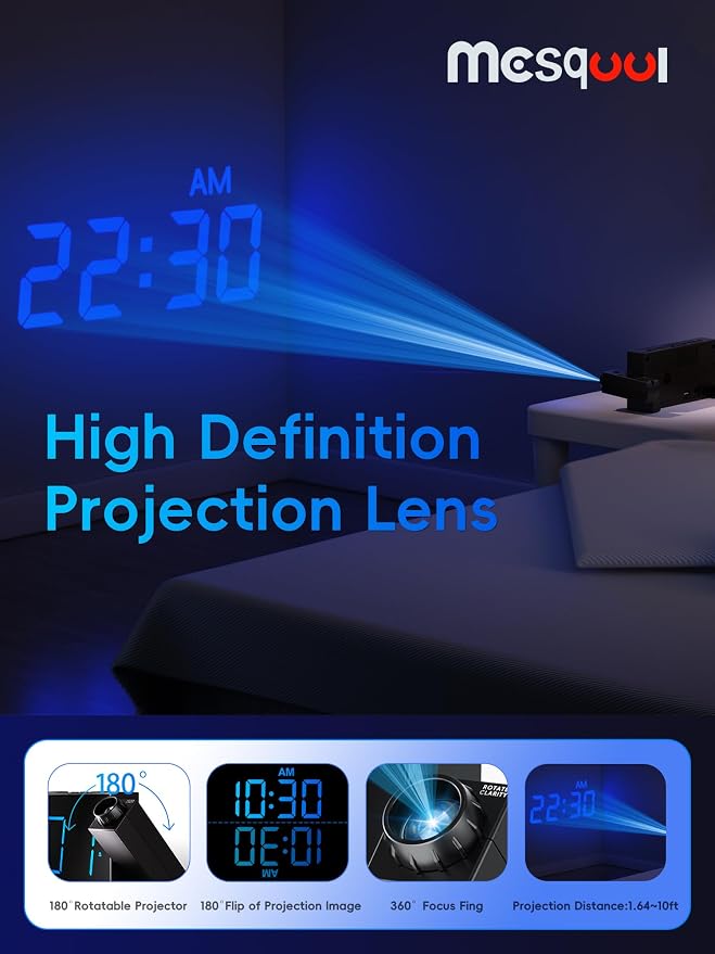 Mesqool Projection Alarm Clock - Image 3
