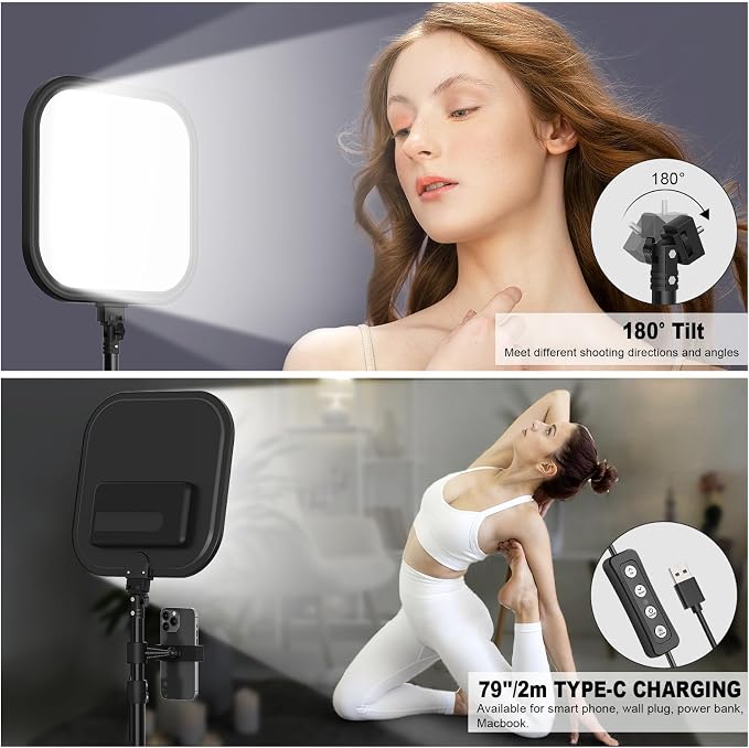ALTSON 3 Pack LED Video Panel Light, 2500-8500K Dimmable Studio Lights - Image 4