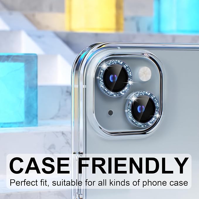 Choiche Compatible for iPhone 15 /iPhone 15 Plus Camera Lens Protector Bling - Image 4
