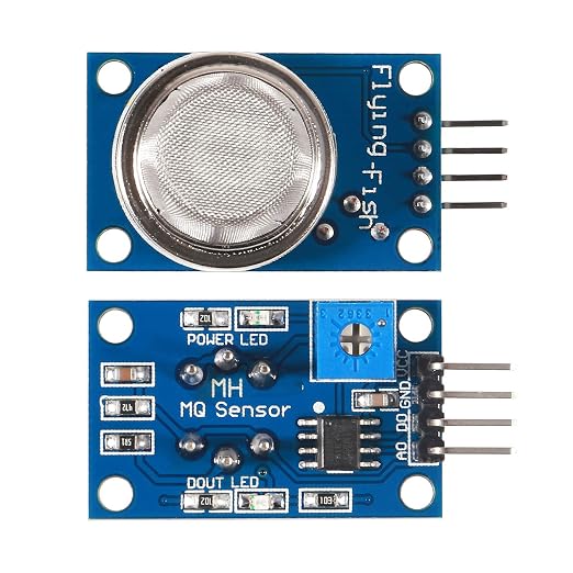 ACEIRMC 5pcs MQ-2 Gas and Smoke Analog Sensor Breakout Board - Image 2