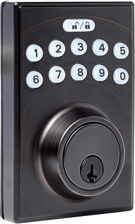 Amazon Basics Electronic Keypad Deadbolt Door Lock by AmazonBasics