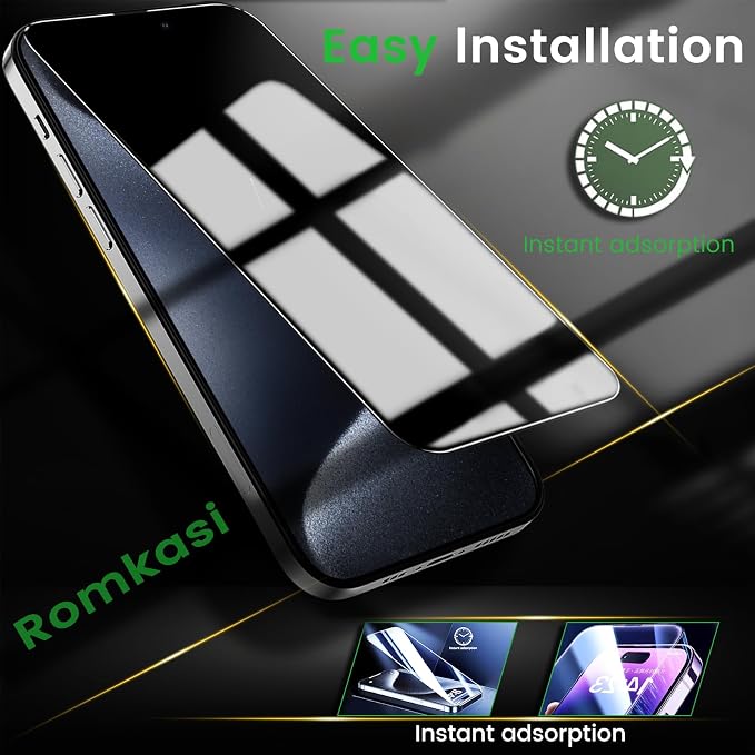 Romkasi 4 Pack Privacy Screen Protector - Image 6