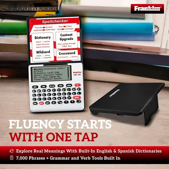 Franklin DBE-1200 Bilingual Electronic Dictionary – English-Spanish, Spanish - Image 5