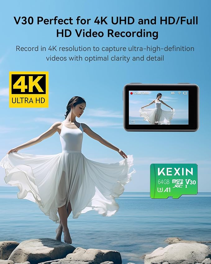 KEXIN 64GB Micro SD Card with Adapter - Image 2