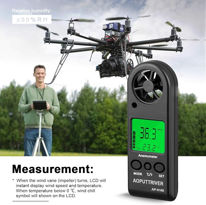 Anemometer Handheld Wind Speed Meter - Image 7