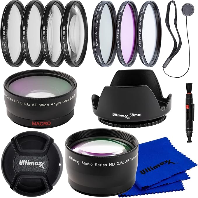 Ultimaxx 58MM Complete Lens Filter Accessory Kit by Ultimaxx