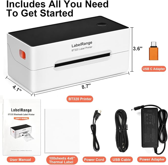 LabelRange Ecommerce Label Printer 4x6, Thermal Shipping Label Printer - Image 6