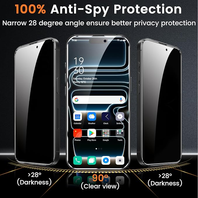 Lesakit 4 Pack Privacy Screen Protector - Image 3