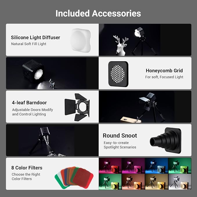 SmallRig RM01 Mini LED Video Light Waterproof Portable Lighting Kit - Image 7