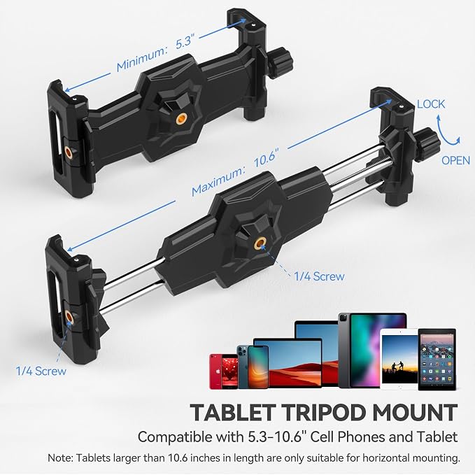 KDD iPad and Phone Tripod Mount Adapter - Image 2