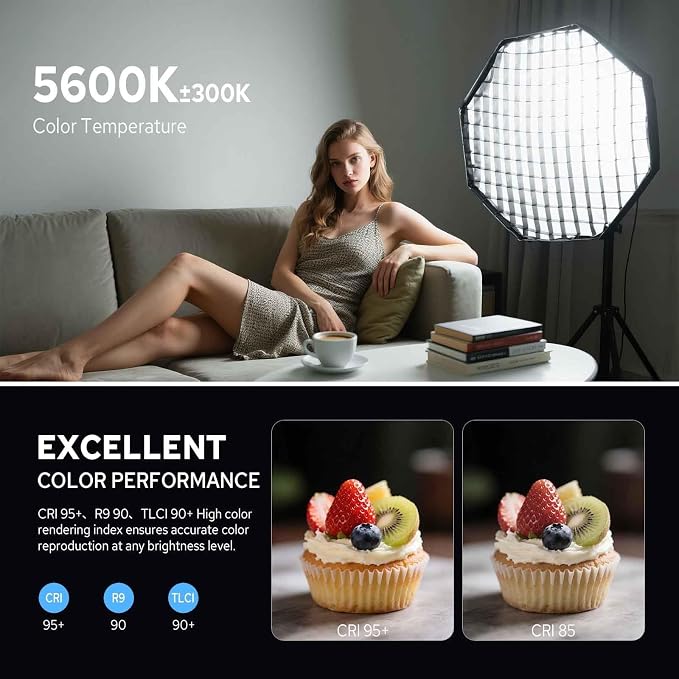 Godox SL60W LED Video Light, 60W 5600K Daylight LED Continuous Light SL-60W - Image 4