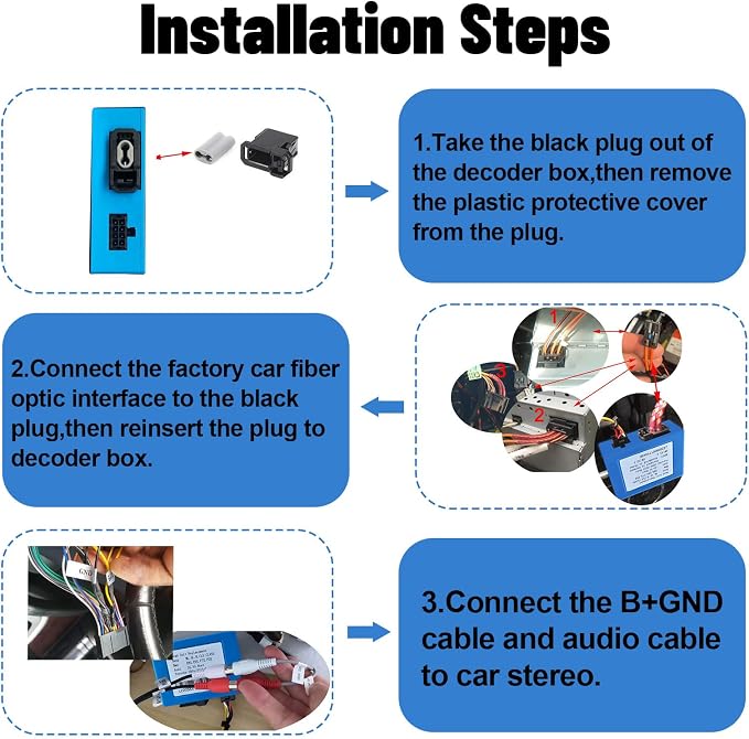 LEXXSON Optic Fiber Decoder for Mercedes-Benz R Class/GL/ML/S W221/CLS/SLK and - Image 4