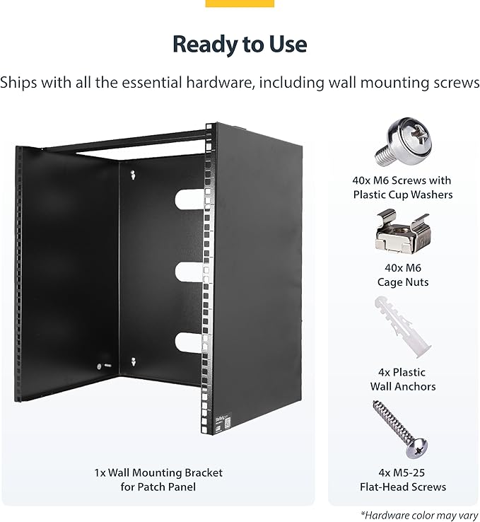 StarTech.com 10U Wall Mount Network Rack, 14 in Deep, IT Equipment, Network - Image 5